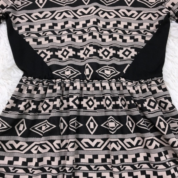 SOLD Everly | Aztec Fit N Flare Sweater Dress L - Picture 6 of 8